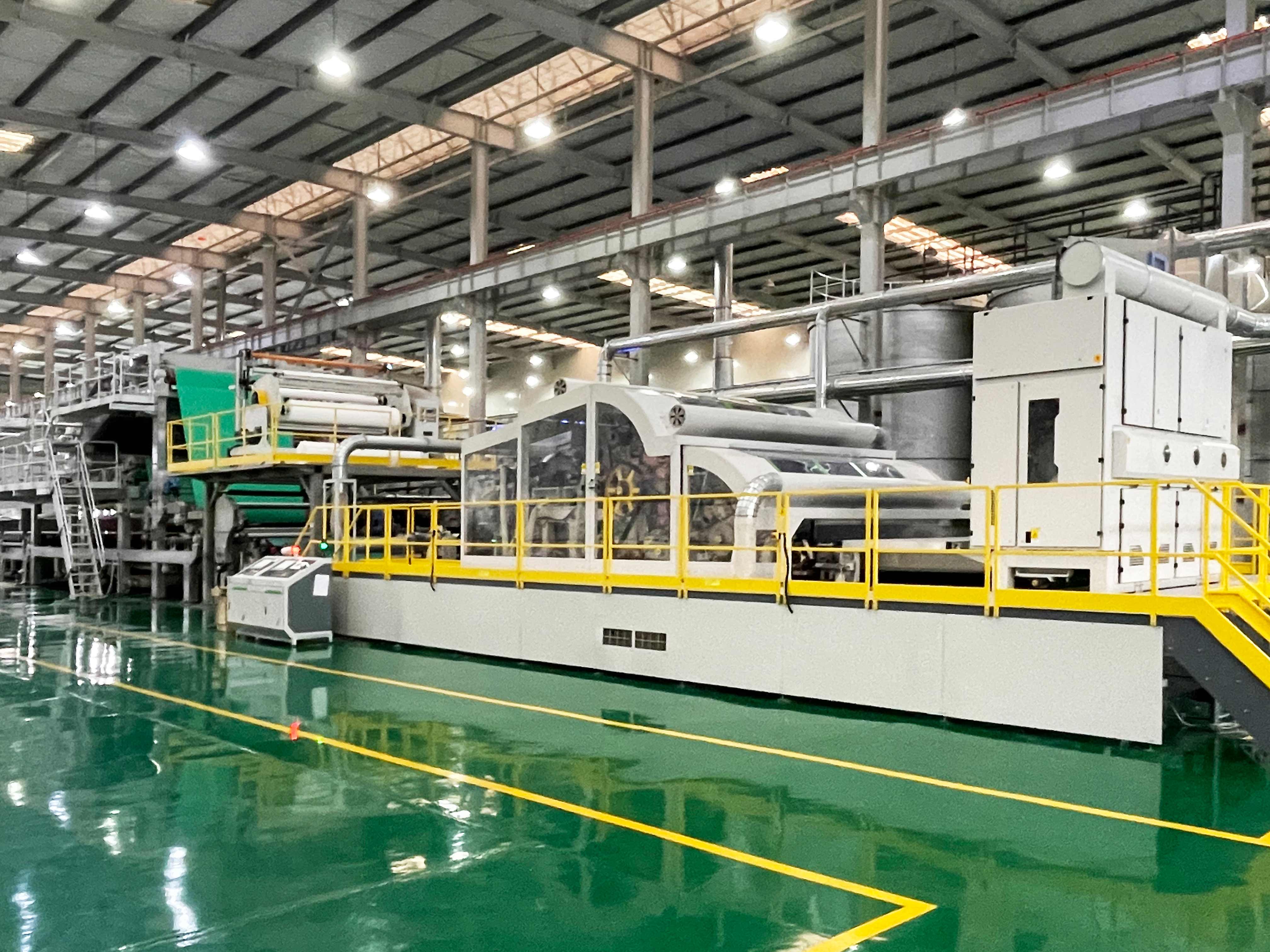 工廠實(shí)拍03：三位一體濕法水刺無(wú)紡布生產(chǎn)線